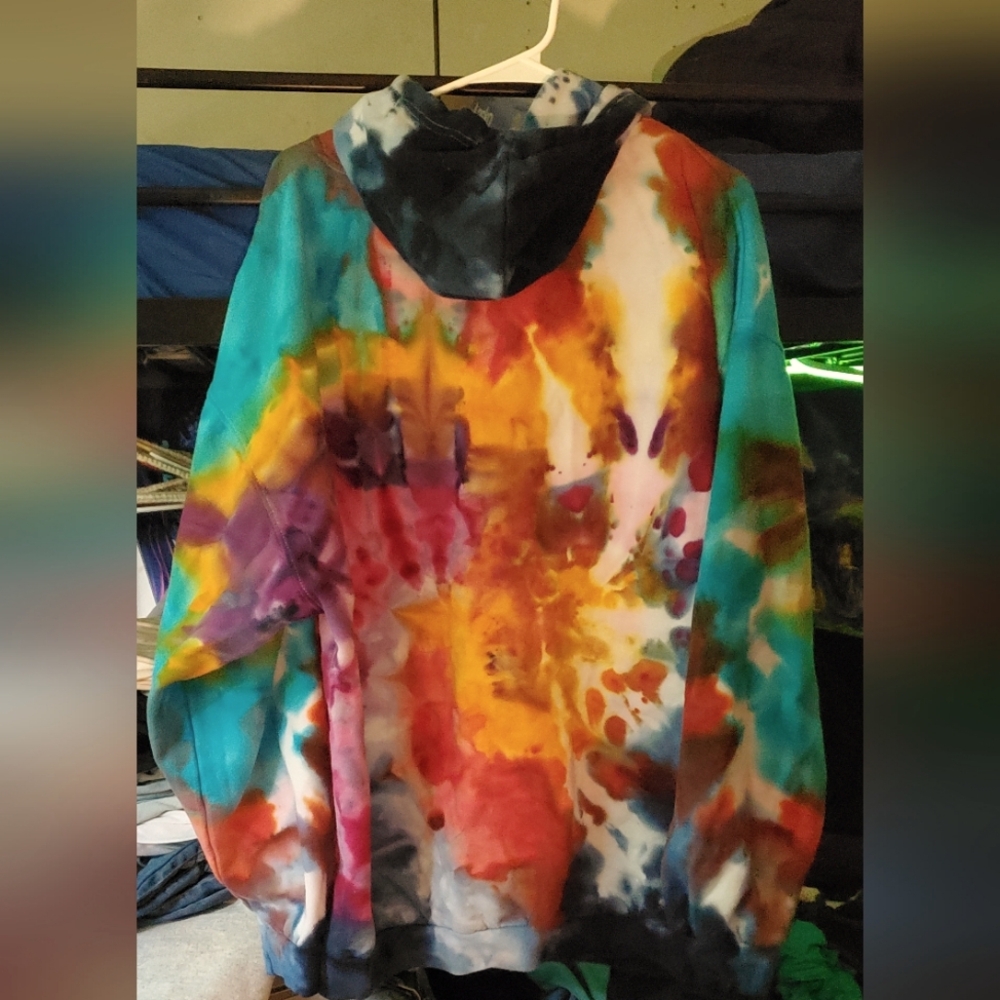 Tultex xxxl hooded tye dye jacket